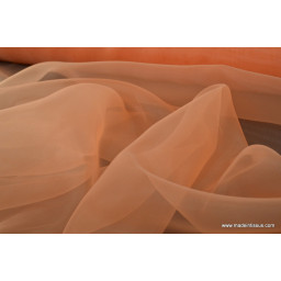 Organza polyester abricot robe de mariée