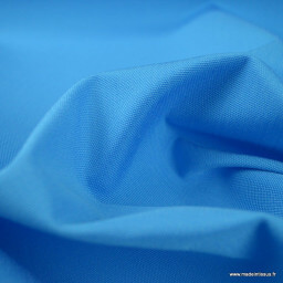 Tissu extérieur polypro bleu capri