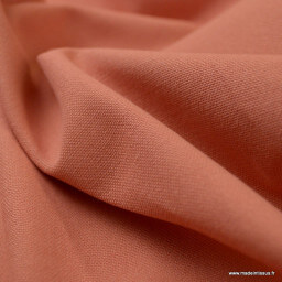 Tissu demi natté coton Canva coloris Marsala - oeko tex