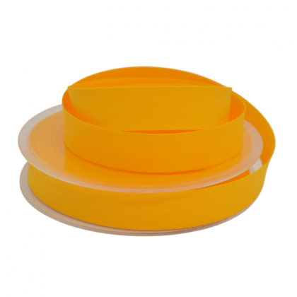 Biais replié 18 mm coton uni Bouton