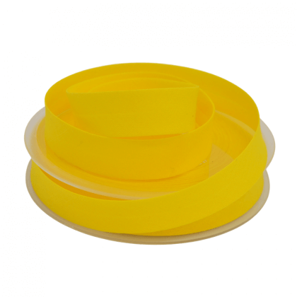 Biais replié 18 mm coton uni Jaune