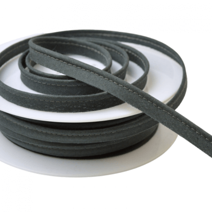 Passepoil 10 mm coton Gris