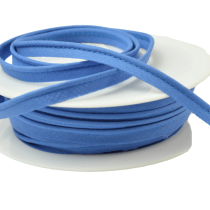 Passepoil 10 mm coton Bleu Azur