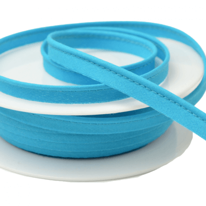 Passepoil 10 mm coton Bleu Petrole