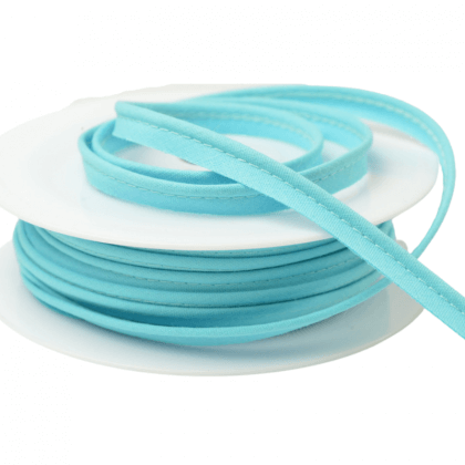 Passepoil 10 mm coton Bleu Lagon