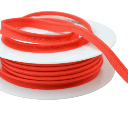 Passepoil 10 mm coton Rouge