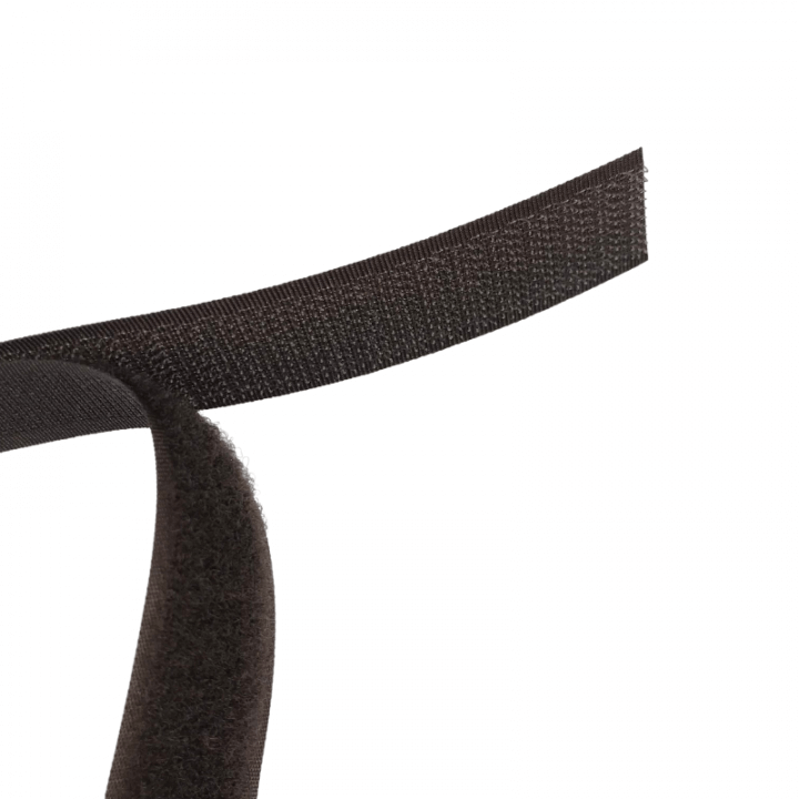 Velcro à coudre 20mm male + femelle Marron