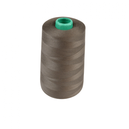 Cône de fil à coudre 100% polyester Marron - 5000 m