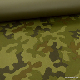 Tissu extérieur imperméable Camouflage envers PVC