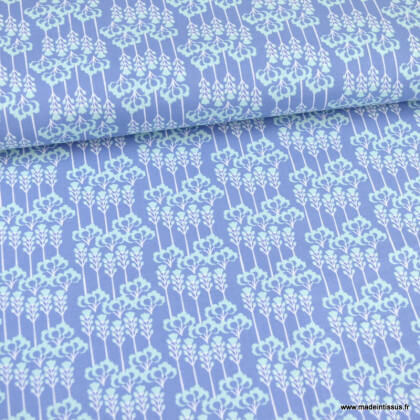 Tissu Cotton and Steel - Glory Constance - Spring Violet Fabric