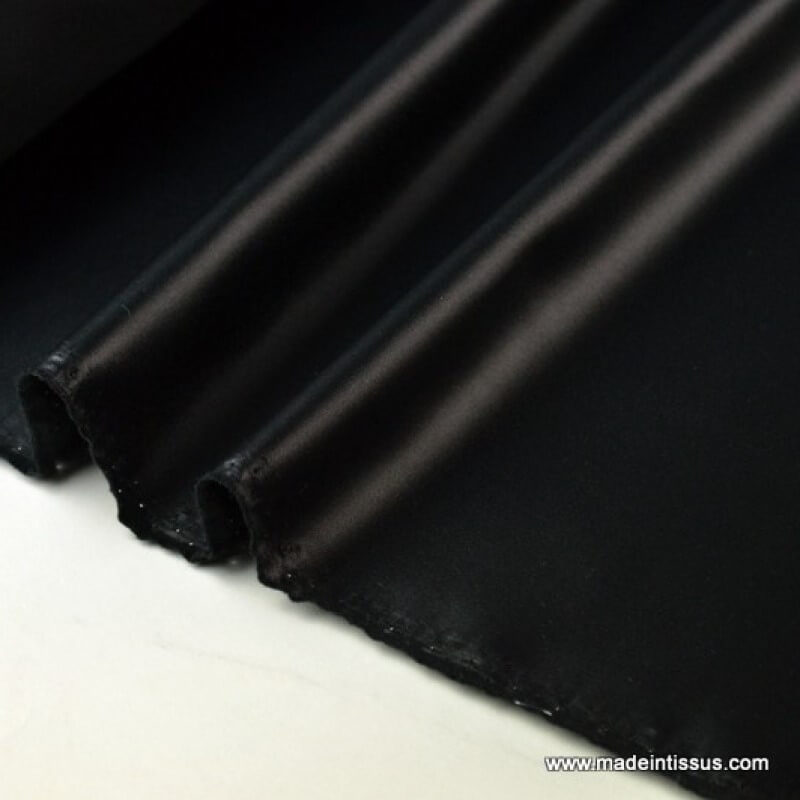 Tissu uni déperlant Sunlab - noir - La Mercerie de l'Étoile de Coton