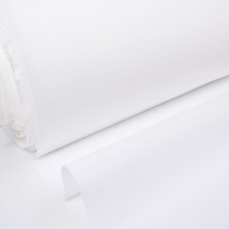 Tissu Toile Blanche déperlant 100% polyester DESTOCKAGE