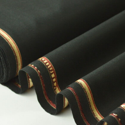Tissu gabardine costume et confection noir