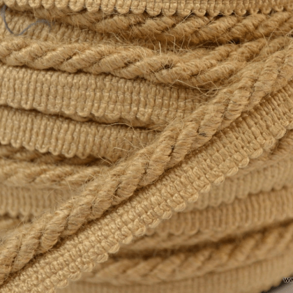 Passepoil en fibre de jute 5mm coloris Jute