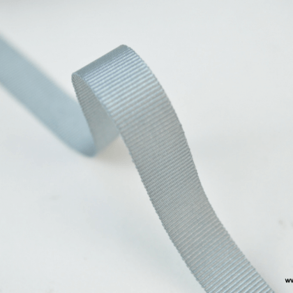 Ruban gros grain GRIS, 10 mm, au mètre