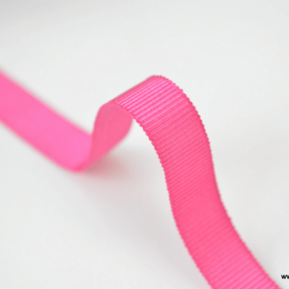 Ruban gros grain FUCHSIA, 10 mm, au mètre