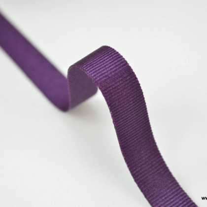 Ruban gros grain VIOLET, 10 mm, au mètre