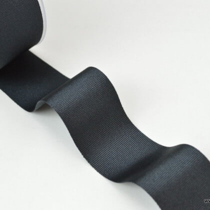 Ruban gros grain NOIR , 38 mm, au mètre