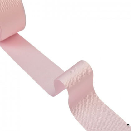 Ruban gros grain ROSE POUDRE 434, 38 mm