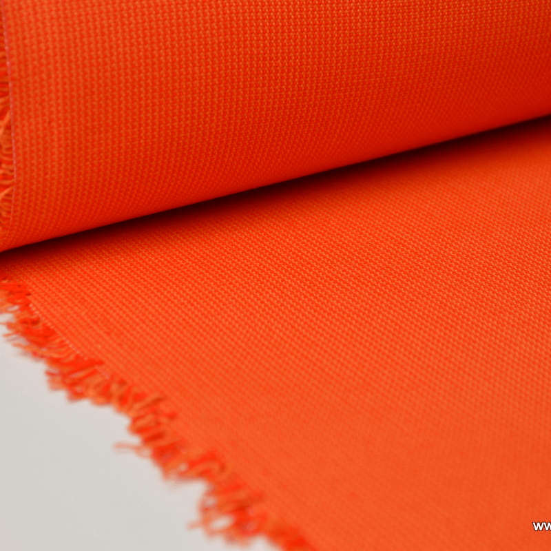 Florencent Orange Court Filet Nylon Tissu