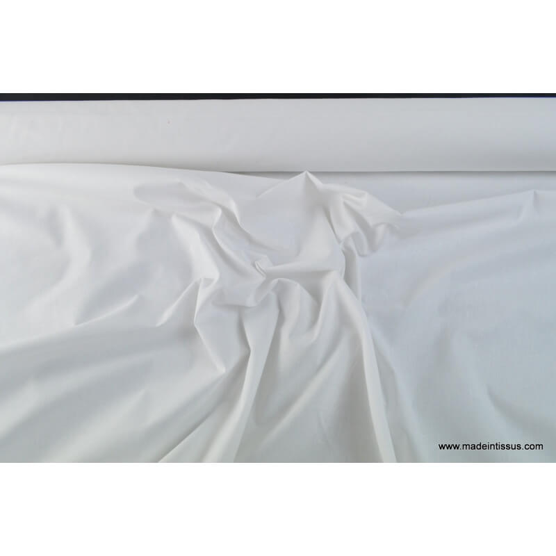 Toile à drap en grande largeur coloris Blanc - au mètre