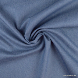 Tissu chino sergé Stretch bleu denim