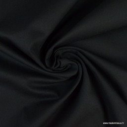 Tissu chino sergé Stretch Noir