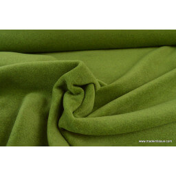 tissu polaire vert Made In France