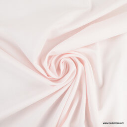 Tissu Popeline en coton Bio & oeko tex coloris Rose
