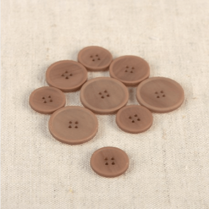 Bouton en résine Bio coloris Alézan