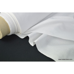 Toile à draps coton blanc