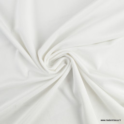 Tissu velours d'ameublement coloris Blanc