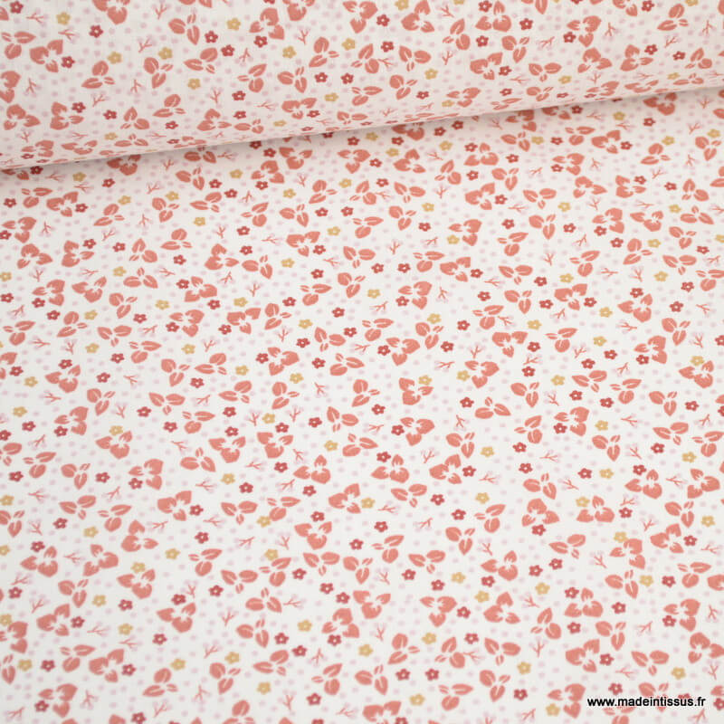 Tissu Molleton Bio Pink - Tissu au mètre - Mercerie Little Fabrics