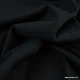 Jersey Bio drainant coloris noir pour culottes menstruelles -  Oeko tex