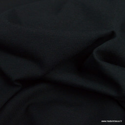 Jersey Bio exterieur coloris noir pour culottes menstruelles -  Oeko tex