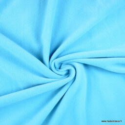 Tissu Micro polaire turquoise- oeko tex