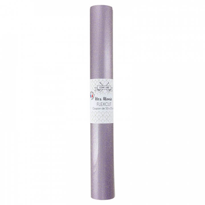 Flex Atomic Sparkle Thermocollant - coupon 50 x 25 cm - violet
