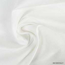 Tissu suédine ameublement habillement blanc