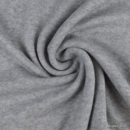 Tissu maille tricot coloris gris