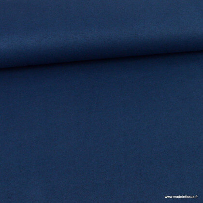 Tissu maille tricot coloris bleu marine