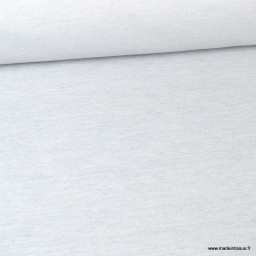 Tissu Sergé rustique coton lin bleu ciel