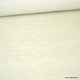 Tissu Sergé rustique coton lin menthe