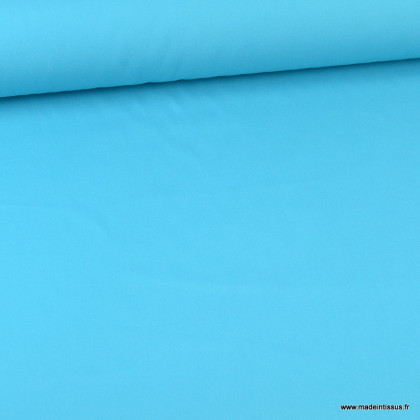 Tissu gabardine sergé coloris Turquoise - oeko tex