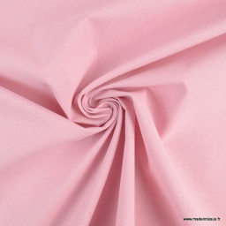 Tissu cretonne coton Rose fanée - Oeko tex