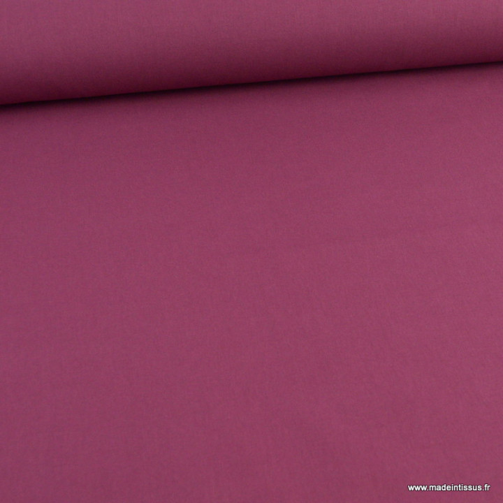 Tissu cretonne coton Purple (prune) - Oeko tex
