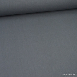 Tissu cretonne coton gris plomb - Oeko tex