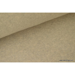 Tissu polaire Ecru Dune Made in France