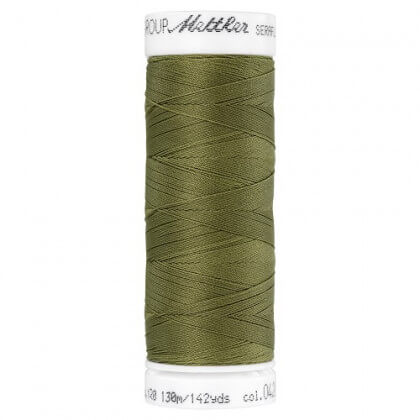 Fil à coudre élastique Seraflex kaki - Mettler - 130m