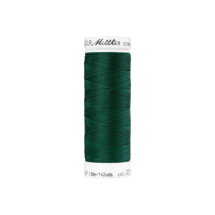 Fil à coudre élastique Seraflex vert foncé - Mettler - 130m