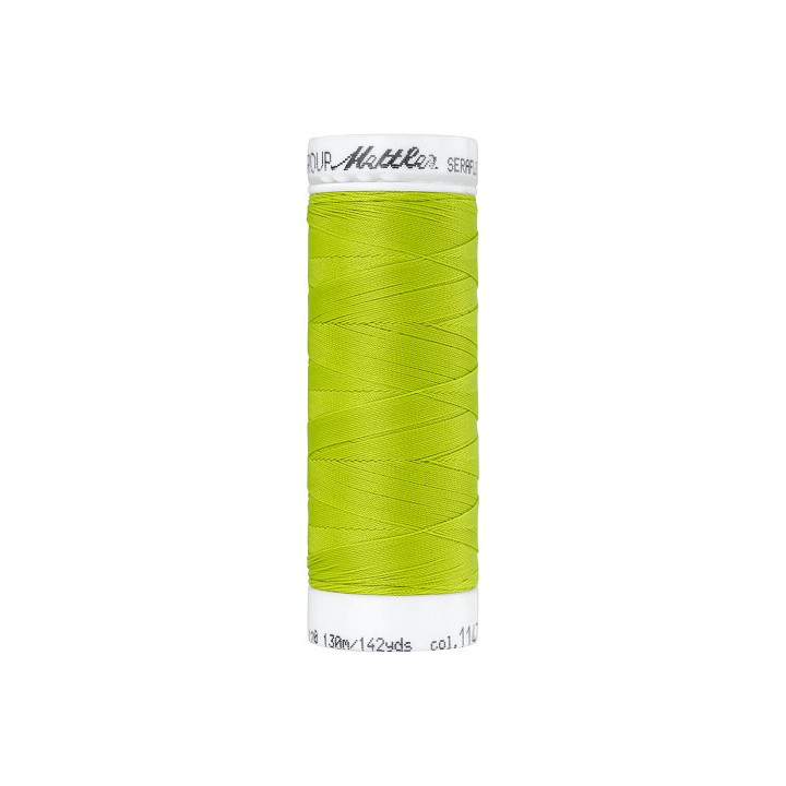 Fil à coudre élastique Seraflex vert citron - Mettler - 130m
